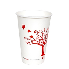 Cốc giấy 12oz 2PE - Hoa đào