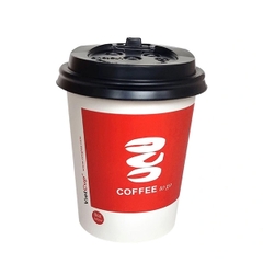 Cốc giấy 8oz kèm nắp - Đỏ