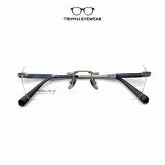 Gọng kính khoan không viền titanium 2038 Trimyli Eyewear