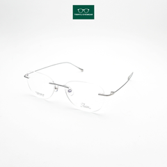 Gọng kính khoan mắt mèo nữ titanium cao cấp 130021C