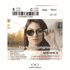 TRÒNG ĐỔI MÀU VISION-X 1.60 NGĂN ÁNH SÁNG XANH