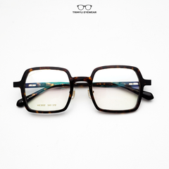Gọng nhựa vuông acetate HE302