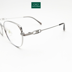 Gọng kính kim loại mắt mèo kim loại titan kính nữ Trimyli Eyewear 86155