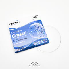 Tròng Chemi 1.74 siêu mỏng cận loạn