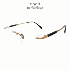 Gọng kính khoan không viền titanium 2038 Trimyli Eyewear