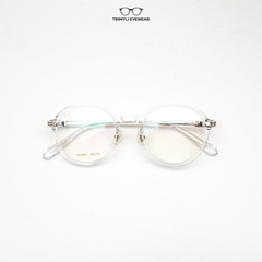 Gọng nhựa acetate dáng tròn nam nữ thời trang HE305