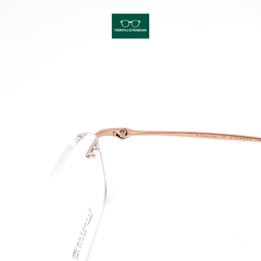 Gọng kính khoan dáng vuông Trimyli Eyewear màu bạc 26001