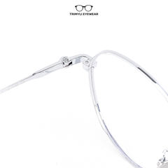 Gọng kính kim loại dáng tròn nam nữ Trimyli Eyewear 5513