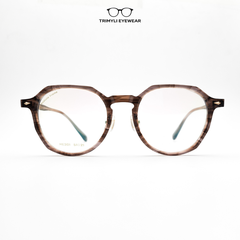 Gọng nhựa dáng tròn acetate HE301
