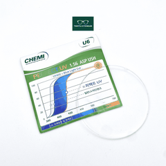 TRÒNG CHỐNG ÁNH SÁNG XANH CHEMI 1.56 U6 HÀN QUỐC