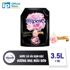 Nước xả vải HygienE Hương Hoa Mẫu Đơn 3.5L - Túi