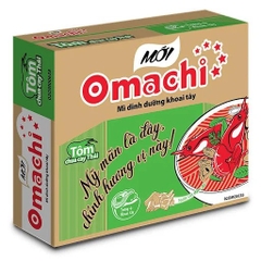 Mì khoai tây Omachi hương vị lẩu tôm càng 80g - Thùng 30 gói