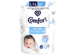 Nước xả vải Comfort dịu nhẹ thơm hương phấn 1.7L