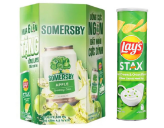 Combo Nước táo lên men Somersby 330ml tặng 1 bánh Lay's Stax 100g