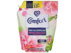 Nước xả vải Comfort chăm sóc chuyên sâu 100H lưu hương sâu hương vườn xuân 1.8L