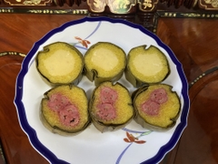 Bánh tét đậu xanh nếp vàng 600g
