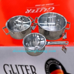 Bộ nồi inox 5 lớp đáy Kalpen KP-3568