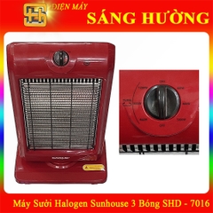 Máy Sưởi Halogen Sunhouse 3 Bóng - SHD - 7016