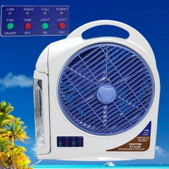 Quạt Sạc Kentom - KT - 9100 <2 bình>