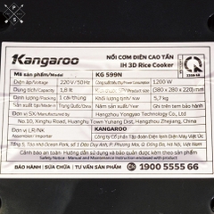 Nồi Cơm Điện Cao Tần Kangaroo 1.8 lít KG599N