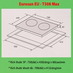 Bếp Từ Đôi Eurosun EU-T508 Max