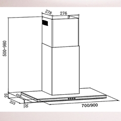 Máy Hút Mùi Eurosun EH-70AF75