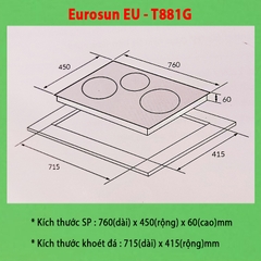 Bếp Từ Ba Eurosun EU-T881G