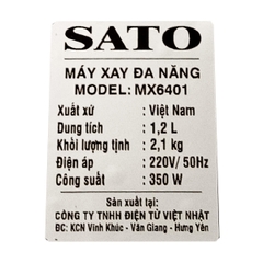 Máy Xay Sinh Tố Đa Năng SaTo MX - 6401