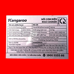 Nồi Cơm Điện Kangaroo 1,8 lít - KG29