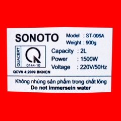 Siêu Tốc SONOTO 2.0L <ST - 006A>