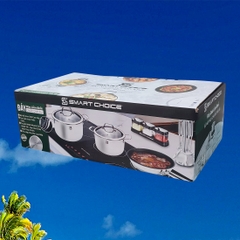 Bộ Nồi inox Liền Khối Cao Cấp Smart Choice BN003