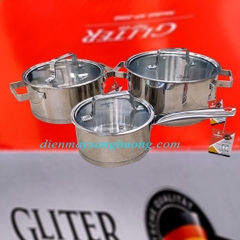 Bộ nồi inox 5 lớp đáy Kalpen KP-3568