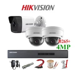 Trọn bộ 3 camera giám sát 4.0M siêu nét Hikvision
