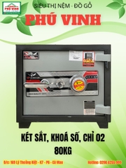Két Sắt, Khóa Số, Chỉ 02, 80Kg