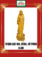 Tượng Đạt Ma, Đứng, Pơmu, 0.4m