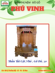 Thần Tài, Cột Nhỏ, Gõ Đỏ, 50