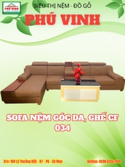 Sofa Nệm Góc Da, Ghế Cf 034