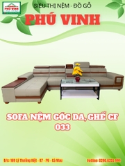 Sofa Nệm Góc Da, Ghế Cf 033