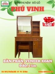 Bàn Phấn, Veneer Xoan Đào, 1.1m