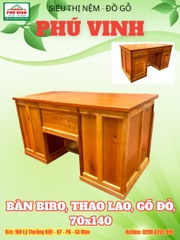 Bàn Biro, Thao Lao, Gõ Đỏ, 70x140