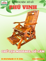 Ghế Tựa Massage, Gỗ Cẩm