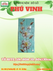 Tủ BITE, 5N, Hoa 3D, 60x130cm