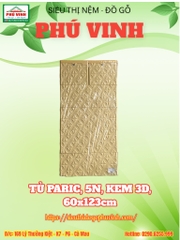 Tủ PARIC, 5N Kem 3D, 60x123cm