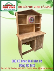 Bàn Học Sinh, Xoan Đào Ghép Mái Nhà (Đồng Hồ) 1m2