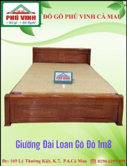 Giường Đài Loan, Gõ Đỏ,1m8