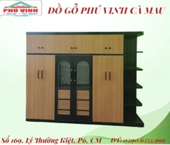Tủ Áo, Nhựa, 2 Tầng, Có Kệ, Hộc Âm, Kiếng CNC