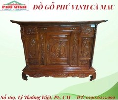 Tủ Thờ, Tràm, Tam Đa, Chạm    - 1,75m