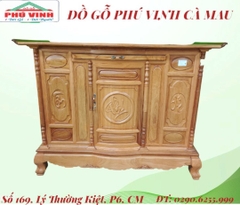 Tủ Thờ, Gõ Đỏ, Tam Đa, Chạm
