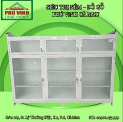 Gạt Nhôm, Sữa, Kiếng Hải Đuờng - 1m8 x 1m3