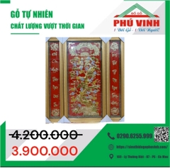 Bộ Liễn Thờ, Đồng, Cây Mai, Chữ Việt - 118 x 120